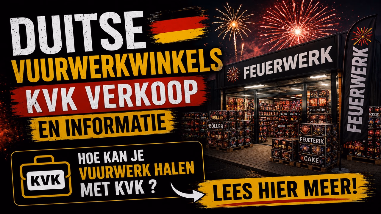 Vuurwerk Winkels Duitsland Met KVK-Verkoop | Duitse Vuurwerkwinkels Voor Zakelijke Klanten