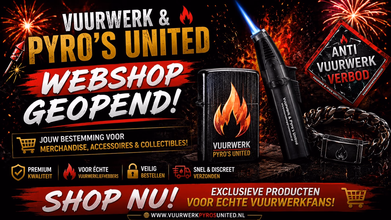 Vuurwerk Pyro's United Shop | Feuerwerkszubehör, Zippo, Feuerzeuge & Anzündlitzen